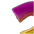 balon foliowy cyfra 2 teczowy funny fashion 40 dgt