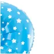 balon foliowy cyfra 2 w gwiazdki niebieski jix 18 dgt