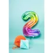 balon foliowy cyfra 2 yummy gummy rainbow teczowy folat 34 dgt