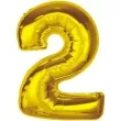 balon foliowy cyfra 2 zloty godan 36 dgt