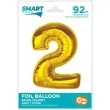 balon foliowy cyfra 2 zloty godan 36 dgt