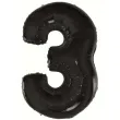 balon foliowy cyfra 3 beauty and charm czarny godan 36 dgt