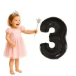 balon foliowy cyfra 3 beauty and charm czarny godan 36 dgt