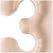balon foliowy cyfra 3 bezowy ciemny partydeco 34 dgt