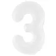balon foliowy cyfra 3 bialy partydeco 39 dgt