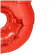 balon foliowy cyfra 3 czerwony funny fashion 40 dgt