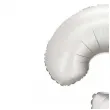 balon foliowy cyfra 3 dekoracja na urodziny srebrny matowy 34 dgt