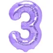 balon foliowy cyfra 3 fioletowy partypal 39 dgt