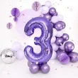 balon foliowy cyfra 3 fioletowy partypal 39 dgt