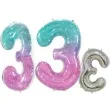 balon foliowy cyfra 3 kosmos teczowy godan 31 dgt