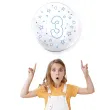 balon foliowy cyfra 3 niebieska transparentny tuban 18 orb