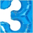 balon foliowy cyfra 3 niebieski partypal 16 dgt