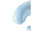 balon foliowy cyfra 3 pastel blekitny partydeco 34 dgt