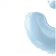 balon foliowy cyfra 3 pastel blekitny partydeco 34 dgt