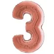 balon foliowy cyfra 3 rozowe zloto grabo 26 dgt