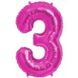 balon foliowy cyfra 3 rozowy oem 38 dgt