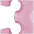 balon foliowy cyfra 3 rozowy pastel grabo 26 dgt