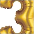balon foliowy cyfra 3 satynowa zloty godan 14 dgt