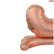 balon foliowy cyfra 3 stojaca rozowe zloto godan 29 dgt
