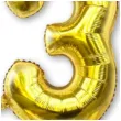 balon foliowy cyfra 3 stojaca zlota dekoracjepolska 15 dgt