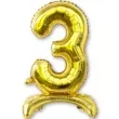 balon foliowy cyfra 3 stojaca zlota dekoracjepolska 15 dgt