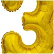 balon foliowy cyfra 3 stojaca zloty godan 15 dgt