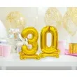 balon foliowy cyfra 3 stojaca zloty godan 15 dgt