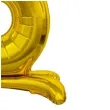 balon foliowy cyfra 3 stojaca zloty godan 29 dgt