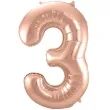 balon foliowy cyfra 3 szampanski folat 34 dgt