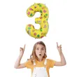 balon foliowy cyfra 3 unicorn party zolty godan 31 dgt