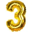 balon foliowy cyfra 3 zloty czakos 14 dgt