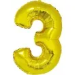 balon foliowy cyfra 3 zloty godan 14 dgt
