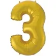 balon foliowy cyfra 3 zloty mat godan 45 dgt
