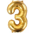 balon foliowy cyfra 3 zloty partydeco 14 dgt
