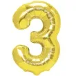 balon foliowy cyfra 3 zloty partypal 28 dgt