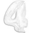 balon foliowy cyfra 4 bialy godan 36 dgt