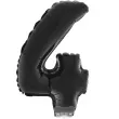 balon foliowy cyfra 4 czarny funny fashion 16 dgt