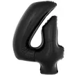balon foliowy cyfra 4 czarny funny fashion 40 dgt