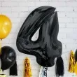 balon foliowy cyfra 4 czarny godan 36 dgt