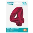 balon foliowy cyfra 4 czerwony godan 36 dgt