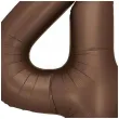 balon foliowy cyfra 4 dekoracja na urodziny brazowy matowy 34 dgt