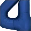 balon foliowy cyfra 4 dekoracja na urodziny granatowy matowy 34 dgt