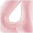 balon foliowy cyfra 4 dekoracja na urodziny rozowy matowy 34 dgt