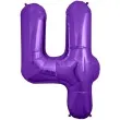 balon foliowy cyfra 4 fioletowy northstar balloons 34 dgt