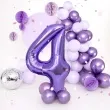 balon foliowy cyfra 4 fioletowy partypal 39 dgt