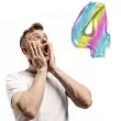 balon foliowy cyfra 4 gradient pastelowy flexmetal 34 dgt