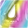 balon foliowy cyfra 4 gradient pastelowy flexmetal 34 dgt
