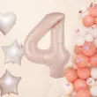 balon foliowy cyfra 4 karmelowy partypal 39 dgt
