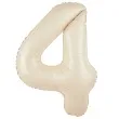 balon foliowy cyfra 4 kremowy 39 dgt