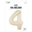 balon foliowy cyfra 4 kremowy 39 dgt
